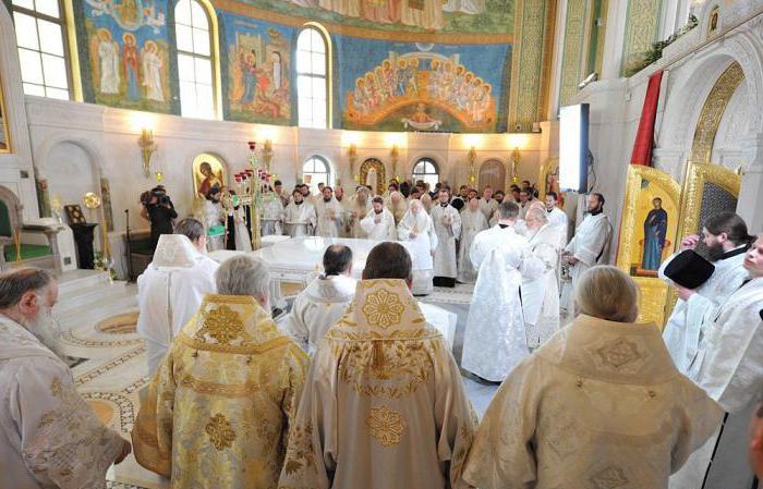 Sretensky kolostor Az isteni szolgálatok ütemezése az új templomban