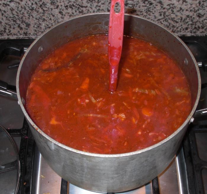 Varim borsch recept fotóval