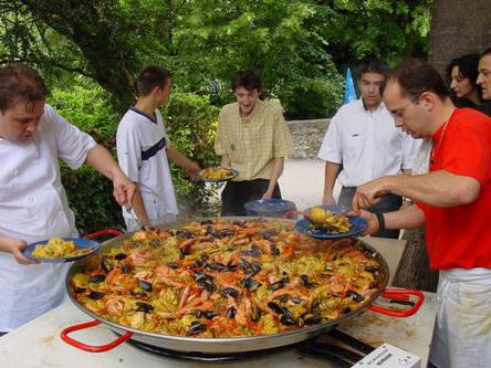 paella garnélarák recepttel