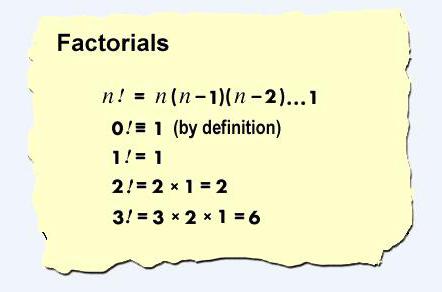 faktoriális megállapítás
