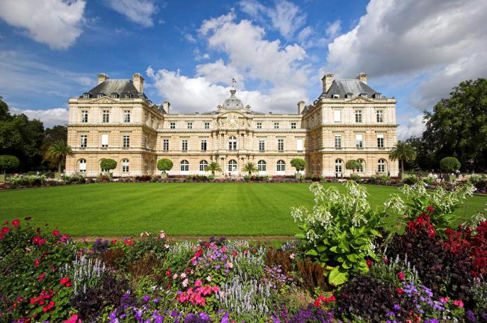 A luxemburgi kert. Palace és park együttes Párizsban