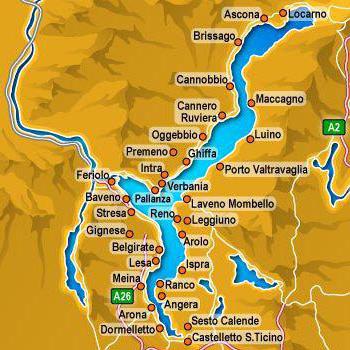 Lake Maggiore a térképen
